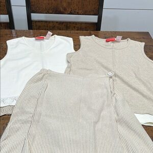 Lot of 3 Liz Claiborne Pieces Skort, and two tank tops